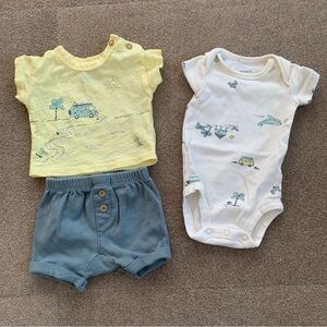 Summer Baby Outfit Set
